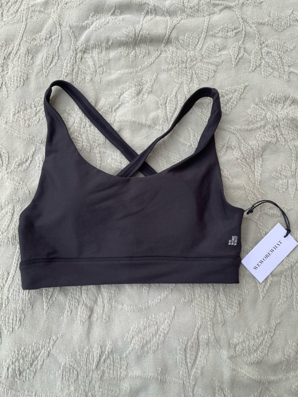WeWoreWhat | Black Scoop Bra Top